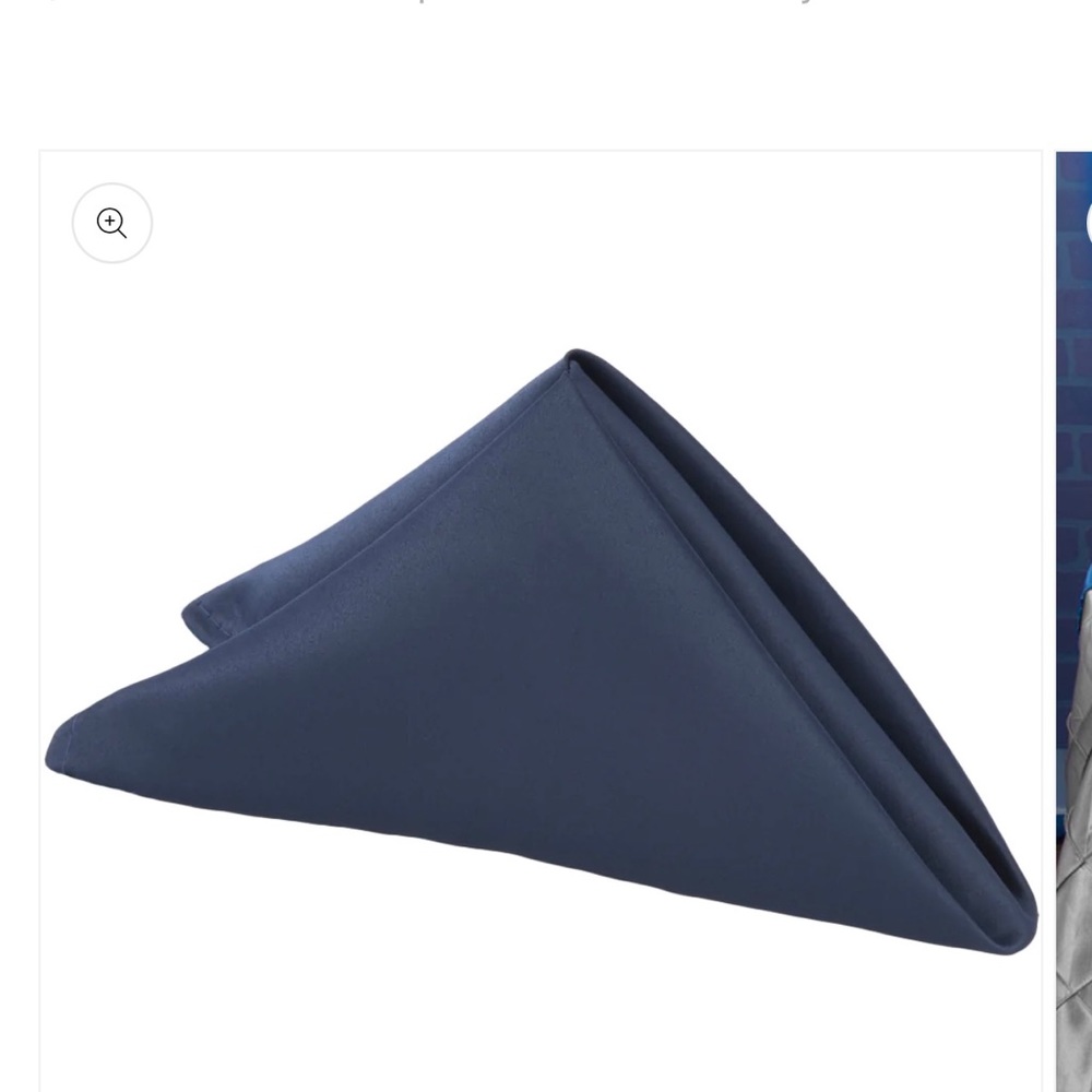 Lamor Satin Navy Napkins (192)